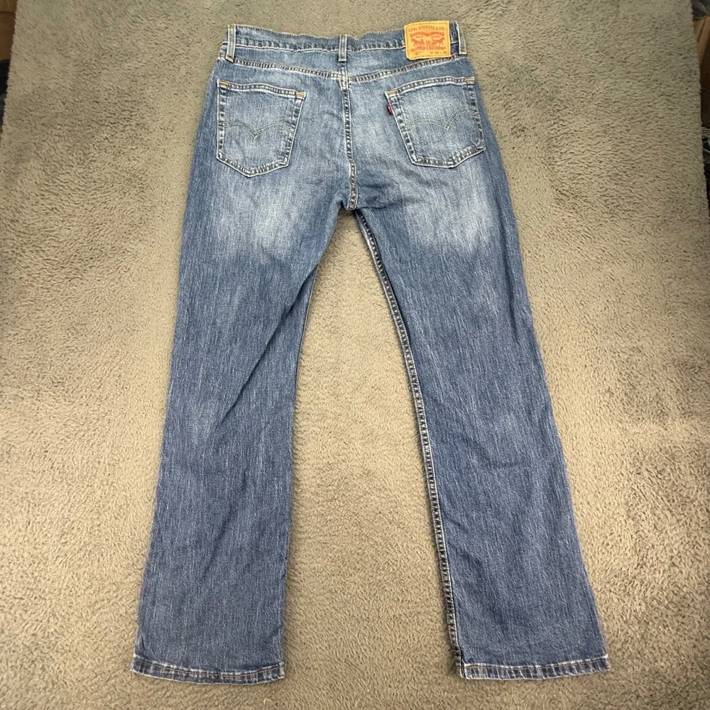 Levi's 527 Slim Bootcut Jeans Mens 33x30 Blue Low Rise Denim 05527-0685